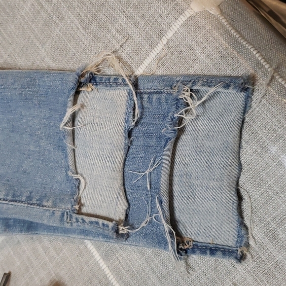 FRAME DENIM LE SKINNY DE JEANNE TWO STEPS FRAYED HEM ANTIBES JEAN, SIZE 24 - Picture 8 of 13
